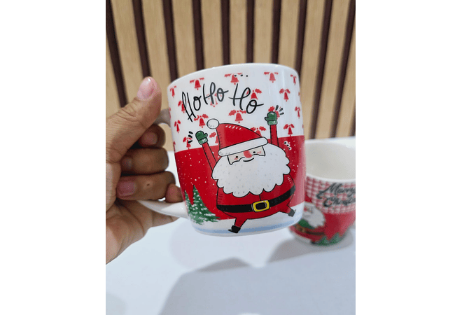 ☃️TAZA DISEÑO NAVIDEÑO/SANTA CLAUS (325ML) MOD# T414-1X83  ☕🎄