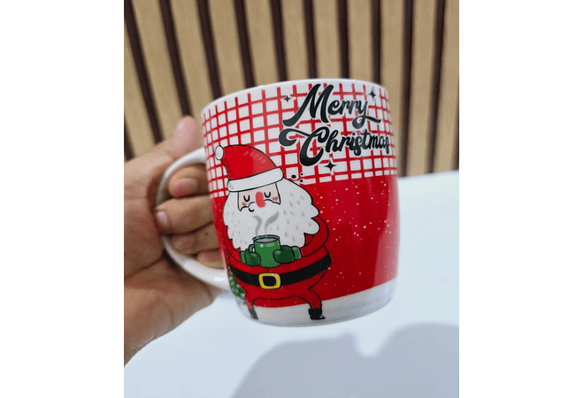 ☃️TAZA DISEÑO NAVIDEÑO/SANTA CLAUS (325ML) MOD# T414-1X83  ☕🎄