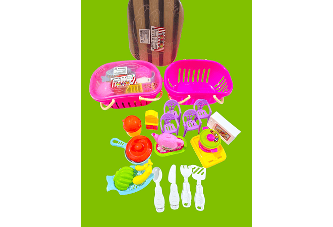 JUGUETE CANASTA/JUEGO DE COCINA MOD# YO90-4X83 🫕