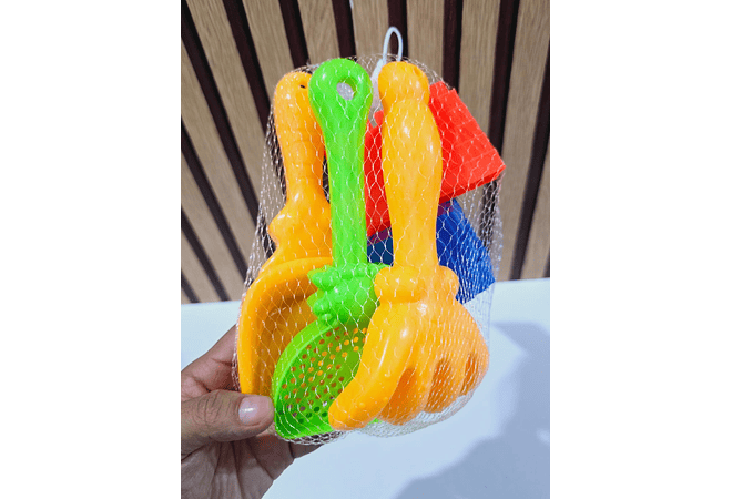 JUGUETE PARA PLAYA  RED CON PALITAS MOD# T64-2T24  🏖️☀️