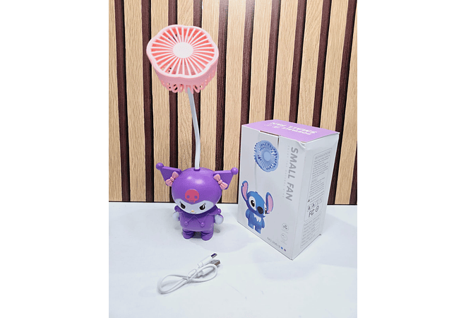 VENTILADOR DISEÑO KUROMI MOD# DE4-6X32 💜🖤