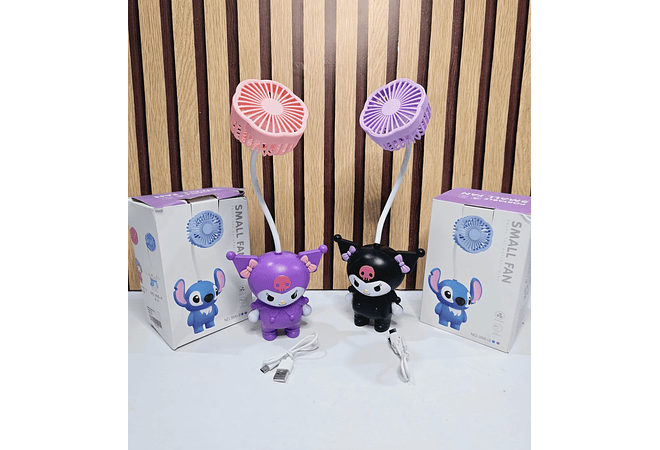 VENTILADOR DISEÑO KUROMI MOD# DE4-6X32 💜🖤