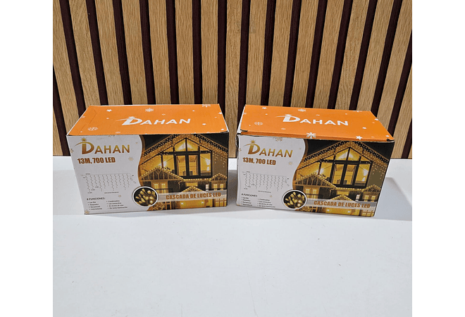 🎄15 MTS CASCADA DE LUCES NAVIDEÑAS CALIDA, COLOR O BLANCO (DAHAN)