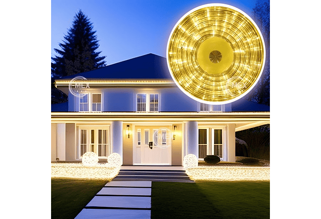 20 MTS MANGUERA DE LUCES LED SOLAR(COLOR,CALIDA, O BLANCA)☃️🌞