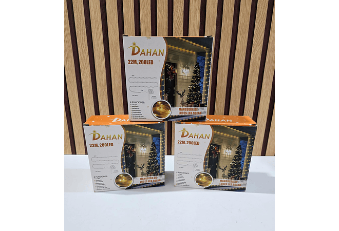 20 MTS MANGUERA DE LUCES LED SOLAR(COLOR,CALIDA, O BLANCA)☃️🌞