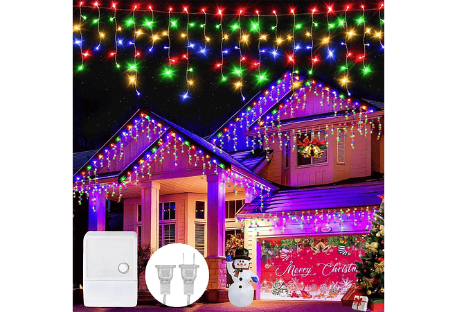 ☃️9 MTS CASCADA DE LUCES LED DE COLORES MOD# 3B2136