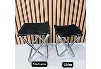 BANCO NEGRO PLEGABLE (MEDIANO) MOD# HWY-0403 🪑