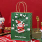DOCENA DE BOLSAS PARA REGALO DISEÑO NAVIDAD MOD# 31X15NA-7X39 (MEDIANAS - VERDES) 🎄☃️✨ - Miniatura 1