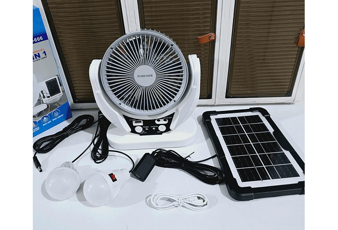 VENTILADOR SOLAR 4 EN 1 CAJITA AZUL MOD# TW77-40X4