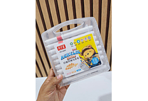 CAJITA CON 18 PLUMONES DE ACRÍLICO CON SELLITO (BLANCOS) MOD# 6681-5X25