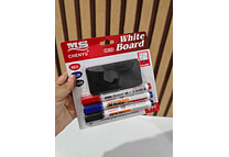 SET DE MARCADORES Y BORRADOR PARA PIZARRÓN MOD# C-802  👩🏻‍🏫