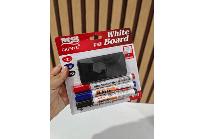 SET DE MARCADORES Y BORRADOR PARA PIZARRÓN MOD# C-802  👩🏻‍🏫