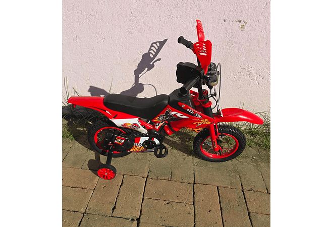 BICICLETA DISEÑO MOTO RODADA #12 MOD# 12157 🚲