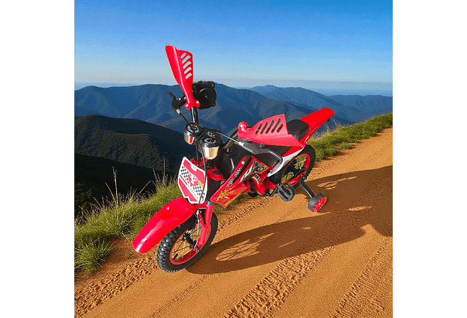 BICICLETA DISEÑO MOTO RODADA #12 MOD# 12157 🚲