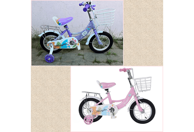 BICICLETA PARA NIÑA CON CANASTA Y PORTABULTO RODADA 12 MOD# 12147 👧🏽🚲