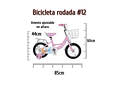 BICICLETA PARA NIÑA CON CANASTA Y PORTABULTO RODADA 12 MOD# 12147 👧🏽🚲