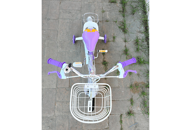 BICICLETA PARA NIÑA CON CANASTA Y PORTABULTO RODADA 12 MOD# 12147 👧🏽🚲
