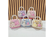 MINI BOLSITA PARA NIÑAS /PERLAS CONEJITO  🐇