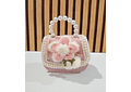 MINI BOLSITA PARA NIÑAS / PERLAS FLORECITAS