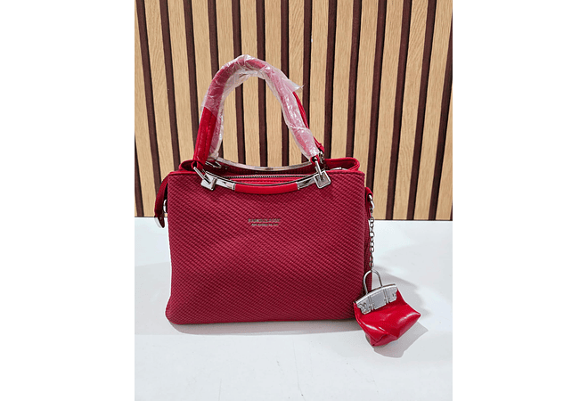 BOLSO DE MANO CON MONEDERITO (LLAVERITO) MOD# N8868