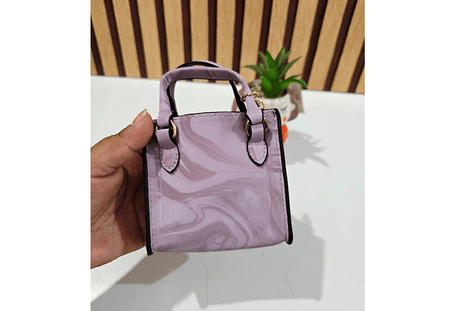 MINI MONEDERO/BOLSITA COLORES LISOS CON LLAVERITO(AL AZAR)