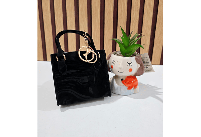 MINI MONEDERO/BOLSITA COLORES LISOS CON LLAVERITO(AL AZAR)