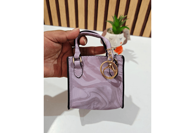 MINI MONEDERO/BOLSITA COLORES LISOS CON LLAVERITO(AL AZAR)
