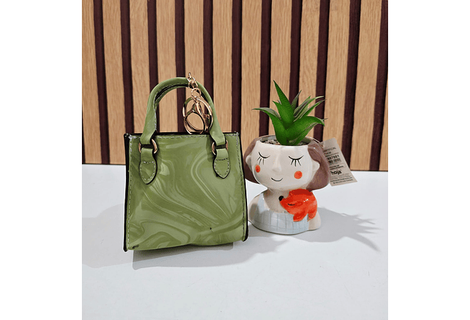 MINI MONEDERO/BOLSITA COLORES LISOS CON LLAVERITO(AL AZAR)