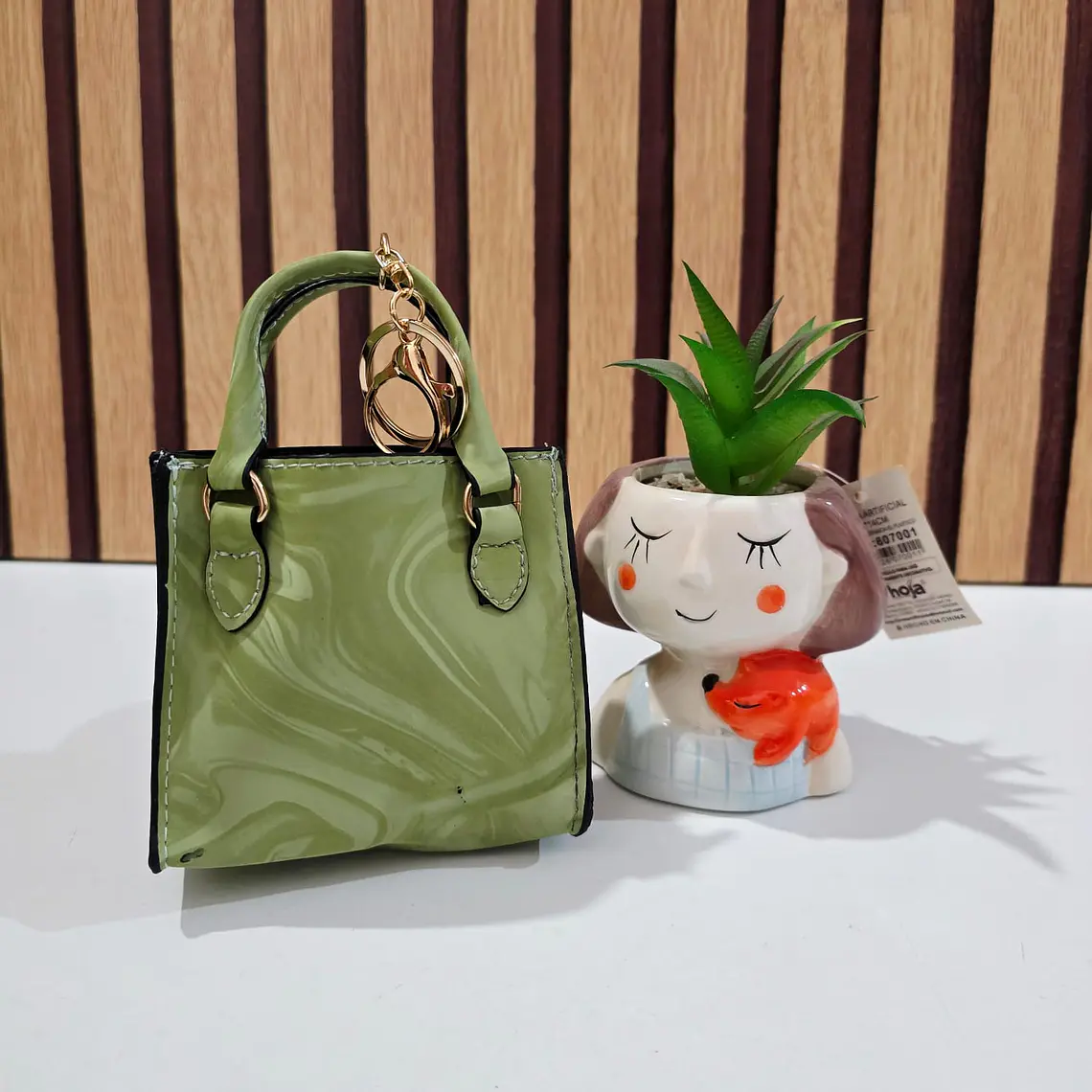 MINI MONEDERO/BOLSITA COLORES LISOS CON LLAVERITO(AL AZAR) 6