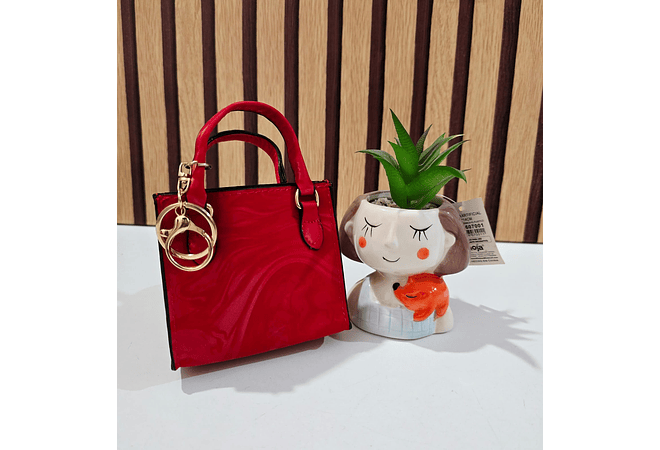 MINI MONEDERO/BOLSITA COLORES LISOS CON LLAVERITO(AL AZAR)