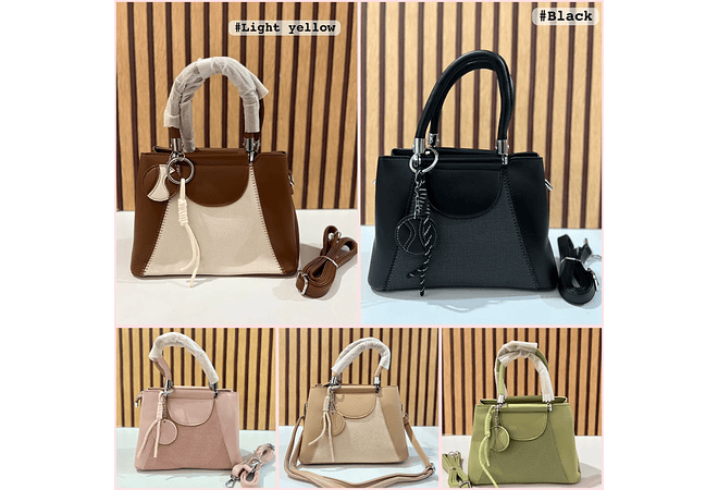 BOLSA DE MANO CON COLGANTE MOD# Y861 👜