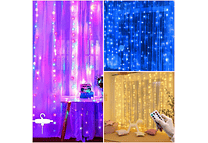3MTS X 3MTS CORTINA ALAMBRE LUZ LED CON CONTROL USB  MOD#60HZ
