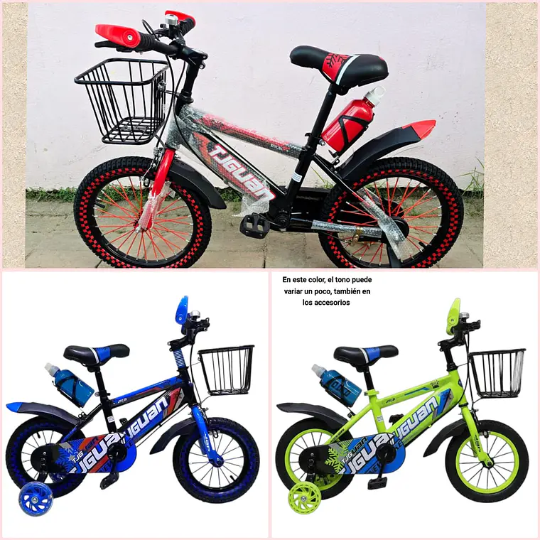 BICICLETA PARA NIÑO RODADA 16 (CON CANASTA Y PORTA VASO)MOD# P-12150 🚲 1