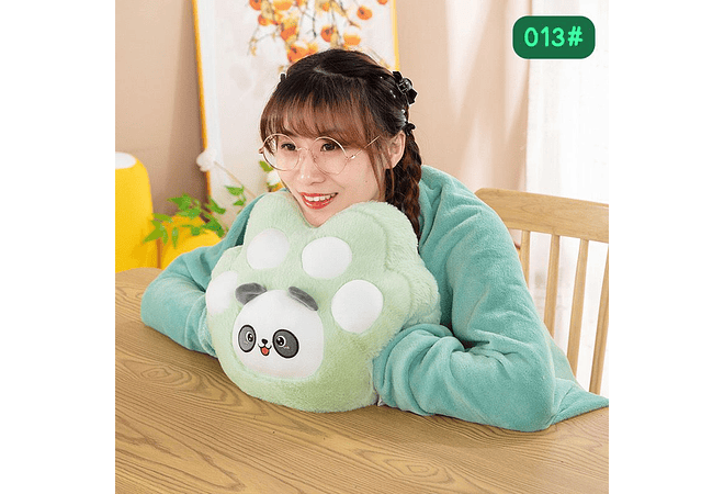 ALMOHADA CON FRAZADA DISEÑO GARRITA /ANIMALITOS MOD# 013🐾 