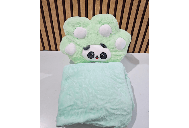 ALMOHADA CON FRAZADA DISEÑO GARRITA /ANIMALITOS MOD# 013🐾 