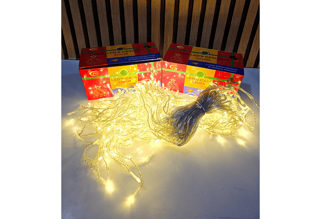 10 MTS CASCADA NAVIDEÑA DE COLORES O CÁLIDA (CON 500 FOQUITOS) ☃️🎄