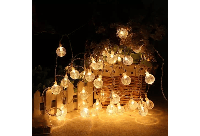 10MTS SERIE DE LUZ LED DE COLORES EN FORMA DE ESFERITAS MOD#QT-100LC- QM-100LC-QT-100LA Y QT-100LH