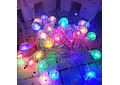 10MTS SERIE DE LUZ LED DE COLORES EN FORMA DE ESFERITAS MOD#QT-100LC- QM-100LC-QT-100LA Y QT-100LH