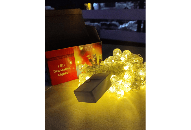 10MTS SERIE DE LUZ LED DE COLORES EN FORMA DE ESFERITAS MOD#QT-100LC- QM-100LC-QT-100LA Y QT-100LH