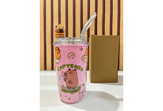VASO TÉRMICO DISEÑO CAPIBARA 425ML MOD# 25-termo-051