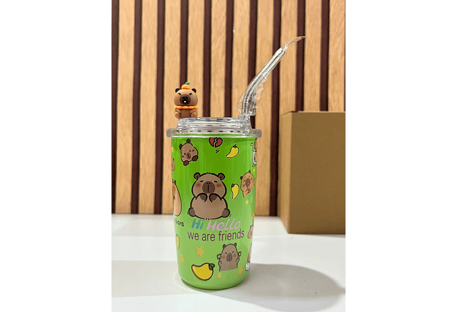 VASO TÉRMICO DISEÑO CAPIBARA 425ML MOD# 25-termo-051