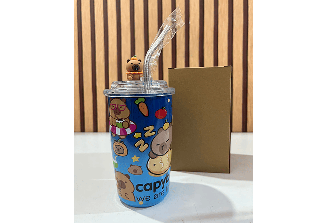 VASO TÉRMICO DISEÑO CAPIBARA 425ML MOD# 25-termo-051