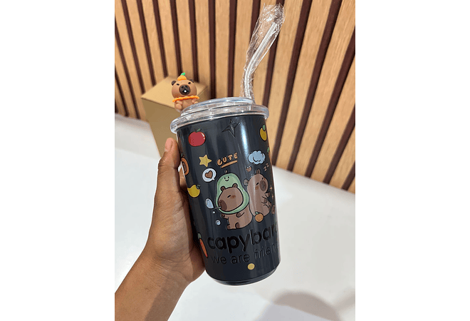 VASO TÉRMICO DISEÑO CAPIBARA 425ML MOD# 25-termo-051