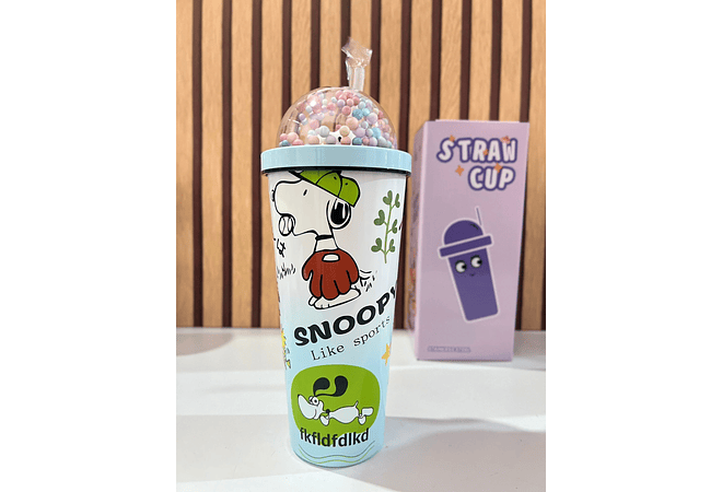 VASO TÉRMICO SNOOPY DE 700ML MOD# 25-termo-126