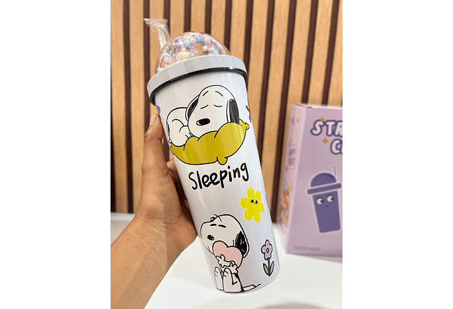 VASO TÉRMICO SNOOPY DE 700ML MOD# 25-termo-126