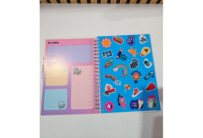 (CUADROS) LIBRETA VARIOS DISEÑOS CON 200 HOJAS MOD# C200-6-6