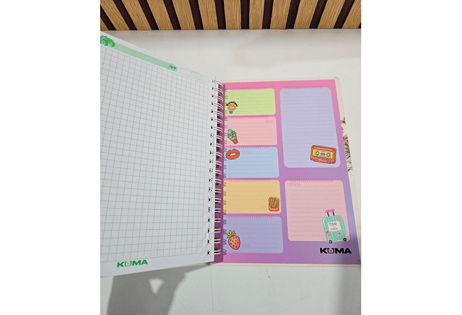 (CUADROS) LIBRETA VARIOS DISEÑOS CON 200 HOJAS MOD# C200-6-6