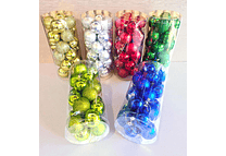 BOTE CON 24 ESFERAS NAVIDEÑAS MOD# SD44-539D