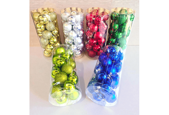 BOTE CON 24 ESFERAS NAVIDEÑAS MOD# SD44-539D