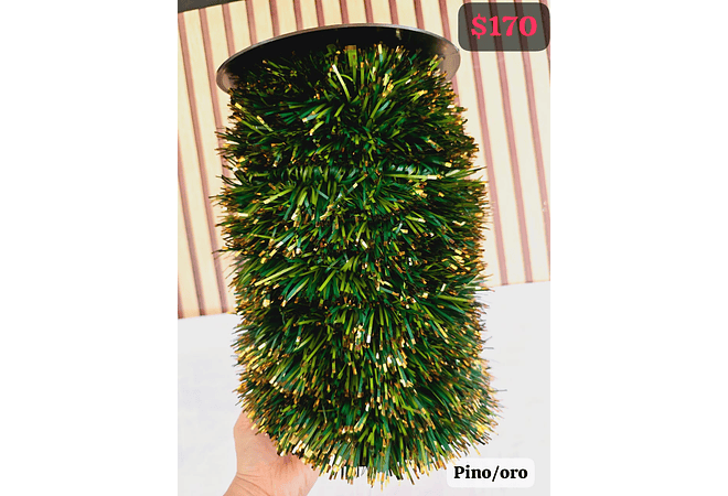 20 MTS/ROLLO DE ESCARCHA NAVIDEÑA  (VERDES) VARIOS MODELOS  🎄❄️🥳 